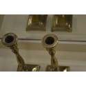 (n-5567) Kollasest metallist küünlajalad 2 tk paaris