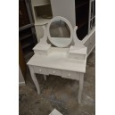 (L-400) Valge peegliga tualettlaud, kirjutuslaud