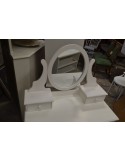 (L-400) Valge peegliga tualettlaud, kirjutuslaud