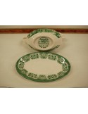 (n-5745/2) English Ironstone Tableware, Old Inns Series, roheline kastmenõu