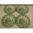 (n-5745/8) English Ironstone Tableware, Old Inns Series, rohelised salatitaldrikud, 4tk